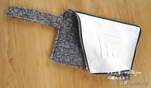 編織毛線(xiàn) 皮革,制作溫暖的手包diy教程