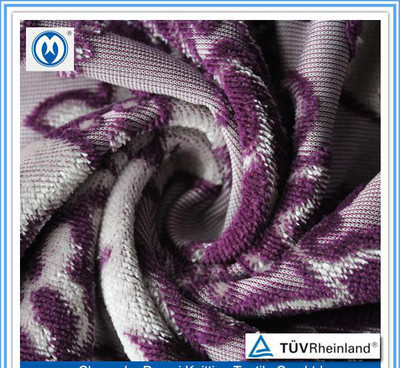 現貨復古全滌密絲絨提花針織面料WD12064A-1